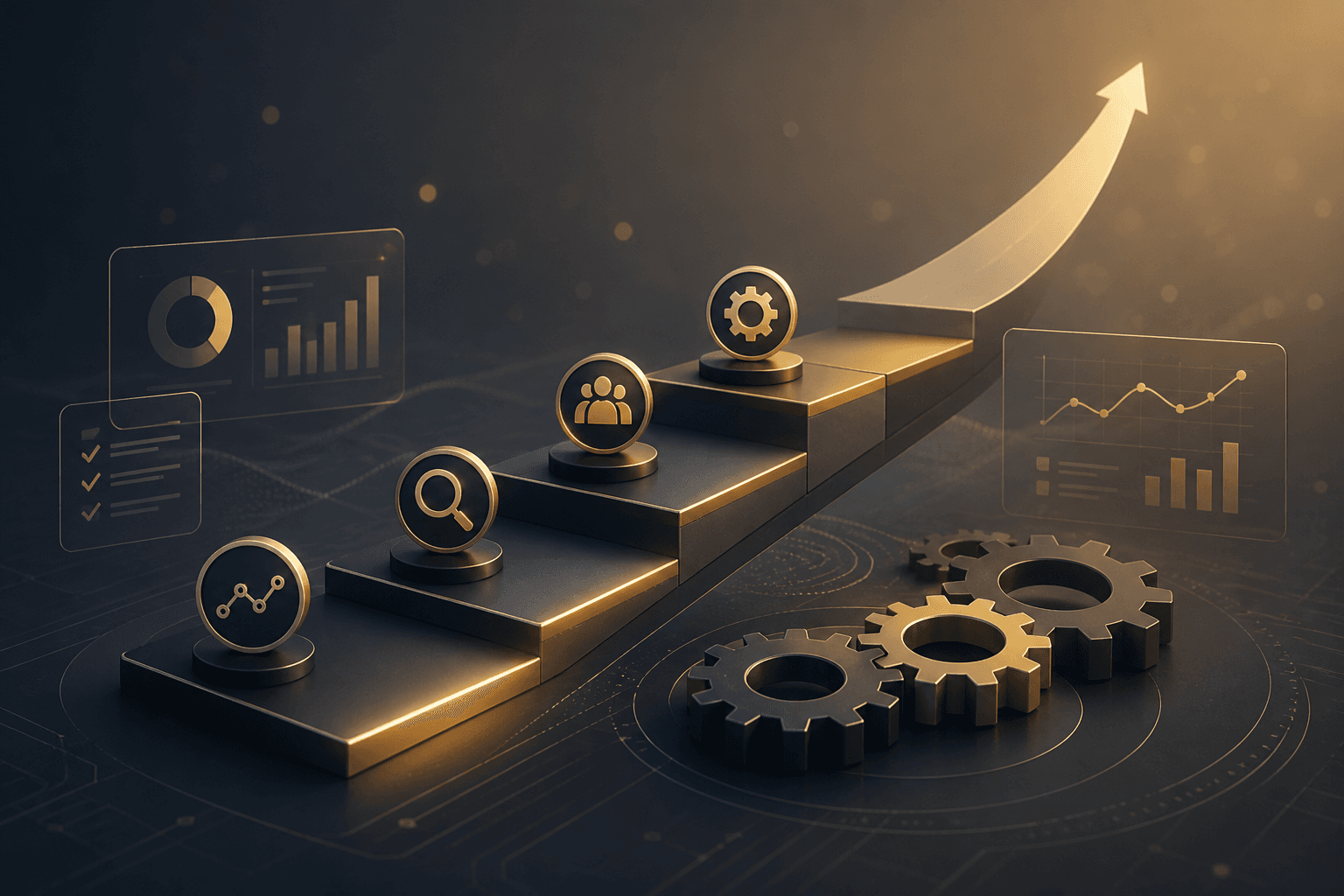 Phased digital transformation roadmap for growing companies