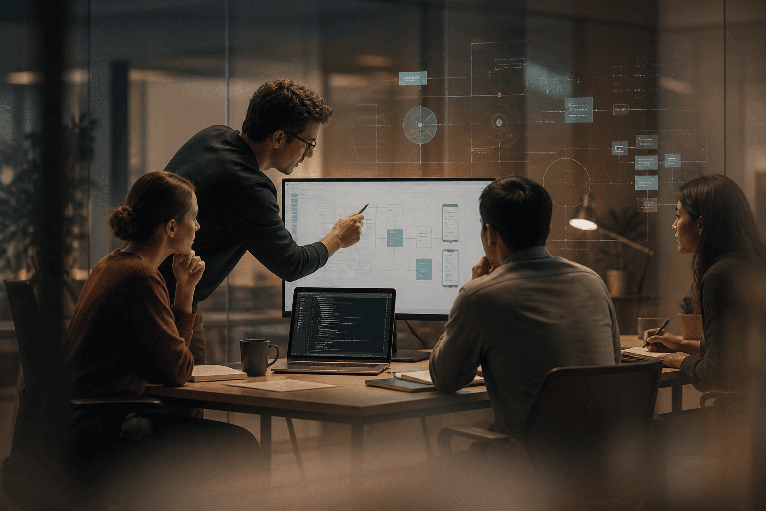 Team collaboration concept for selecting a software development partner