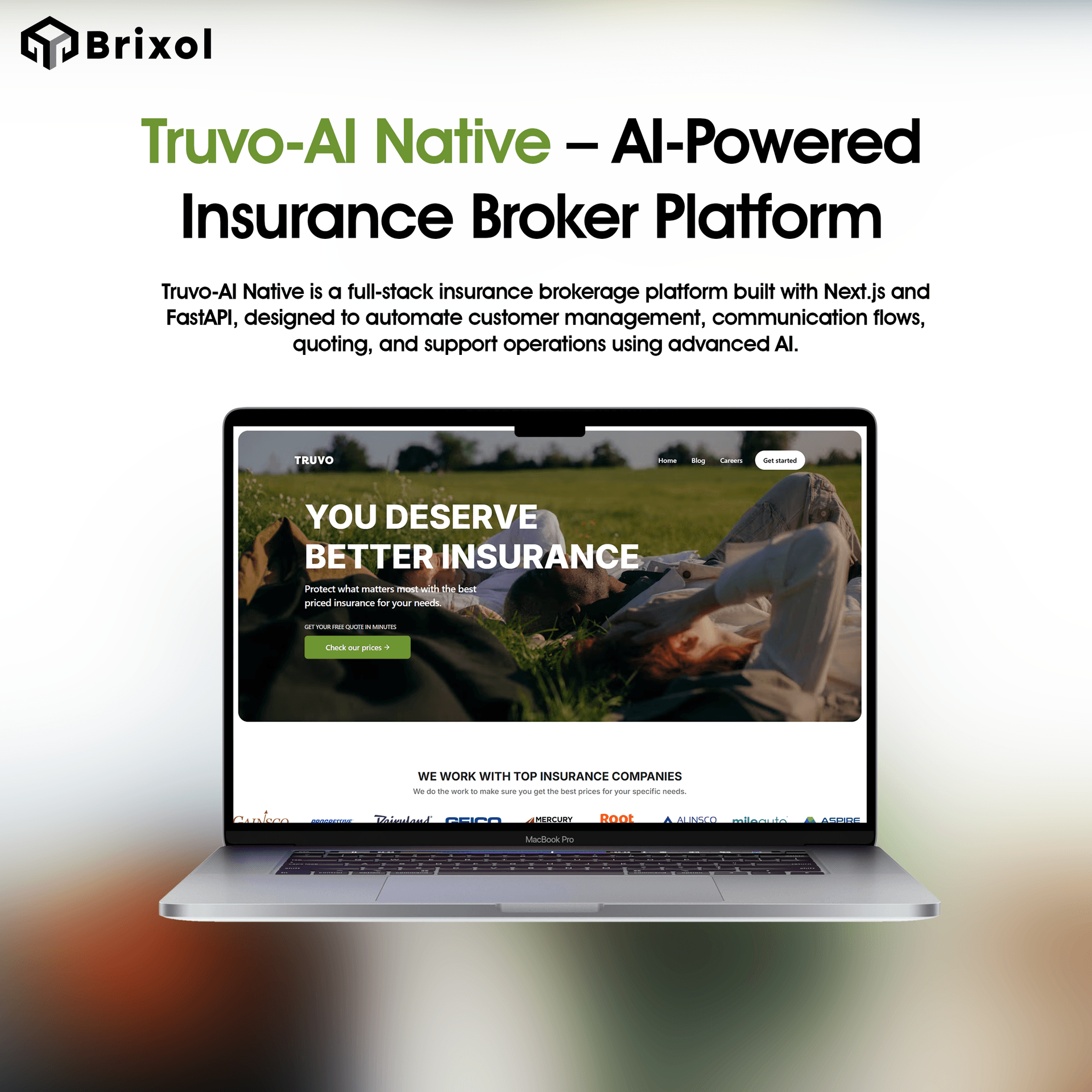 Truvo-AI insurance brokerage platform with AI calling